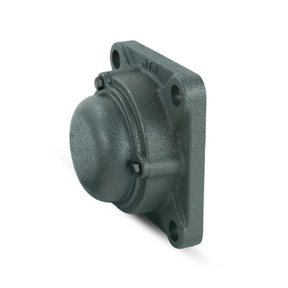 NTN CM-UKFX16ED1/HE2316X Imperial Four Bolt Square Cast Iron Housing with Cast Iron Cover - Closed Version - Insert and Adaptor Sleeve Fits 2-3/4 inch Shaft - Allow 2-3 Days