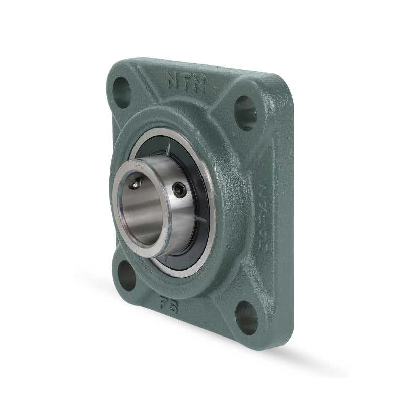 NTN UCF206D1 Metric Four Bolt Square Cast Iron Flange Housing with 30mm Bore Insert - Allow 2-3 Days