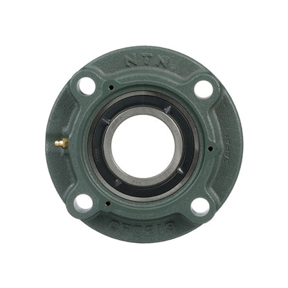 NTN UCFC217D1 Metric Four Bolt Cast Iron Round Flanged Housing with 85mm Insert - Allow 2-3 Days