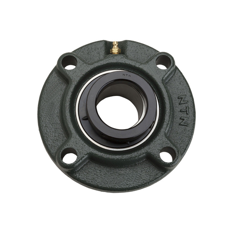NTN M-UELFC210-200D1 Imperial Four Bolt Cast Iron Round Flanged Housing with 2 inch Eccentric Collar Insert - Allow 2-3 Days