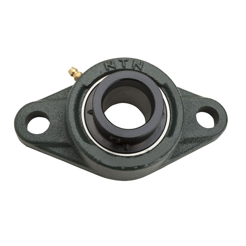 NTN M-UELFL205-015D1 Imperial Two Bolt Cast Iron Oval Housing with 15/16 inch Bore Eccentric Collar Insert - Allow 2-3 Days