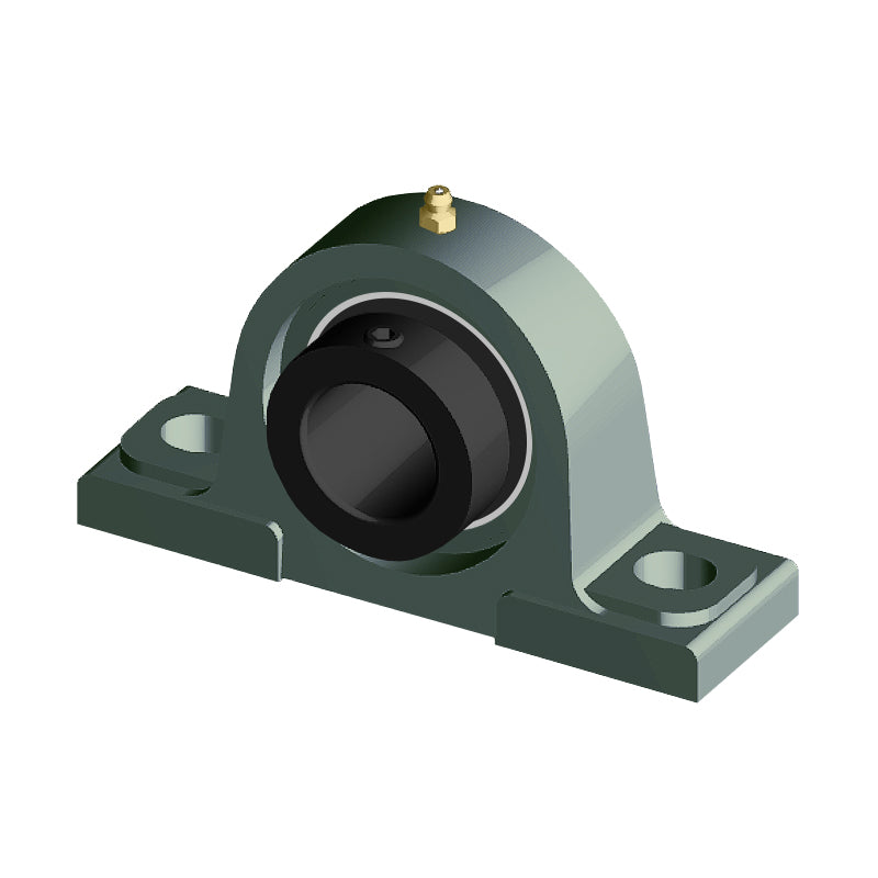 NTN M-UELP215-300D1 Imperial Cast Iron Two Bolt Pillow / Plummer Block Housing with 3 inch Eccentric Collar Insert - Allow 2-3 Days