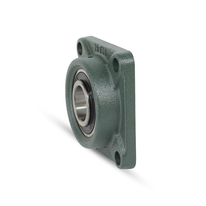 NTN UKFX18D1/HA2318X Imperial Four Bolt Square Cast Iron Housing Insert and Adaptor Sleeve Fits 3-3/16 inch Shaft - Allow 2-3 Days
