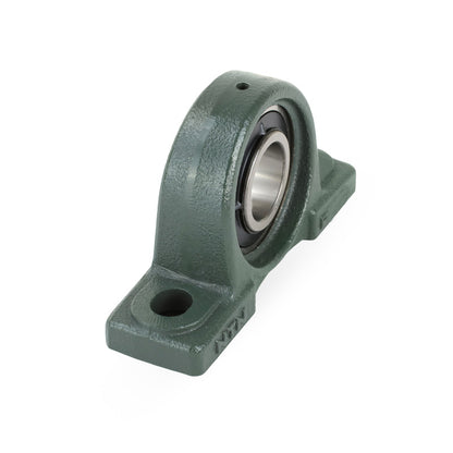 NTN UKPX08D1/H2308X Metric Cast Iron Two Bolt Pillow / Plummer Block Housing Insert and Adaptor Sleeve Fits 35mm Shaft - Allow 2-3 Days