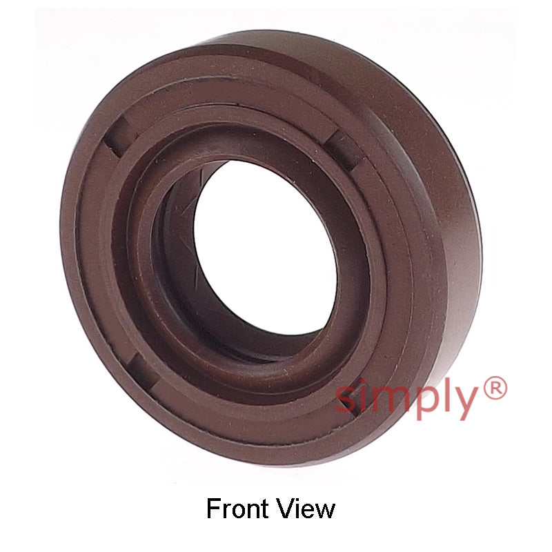 0.62x1.12x0.25 inch FKM Rubber Imperial Double Lip Rotary Shaft Oil Seal with Garter Spring
