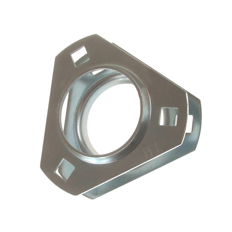 PFT204 1 Set of Pressed Steel 3 Bolt Triangle Flange Housing for 204 Inserts