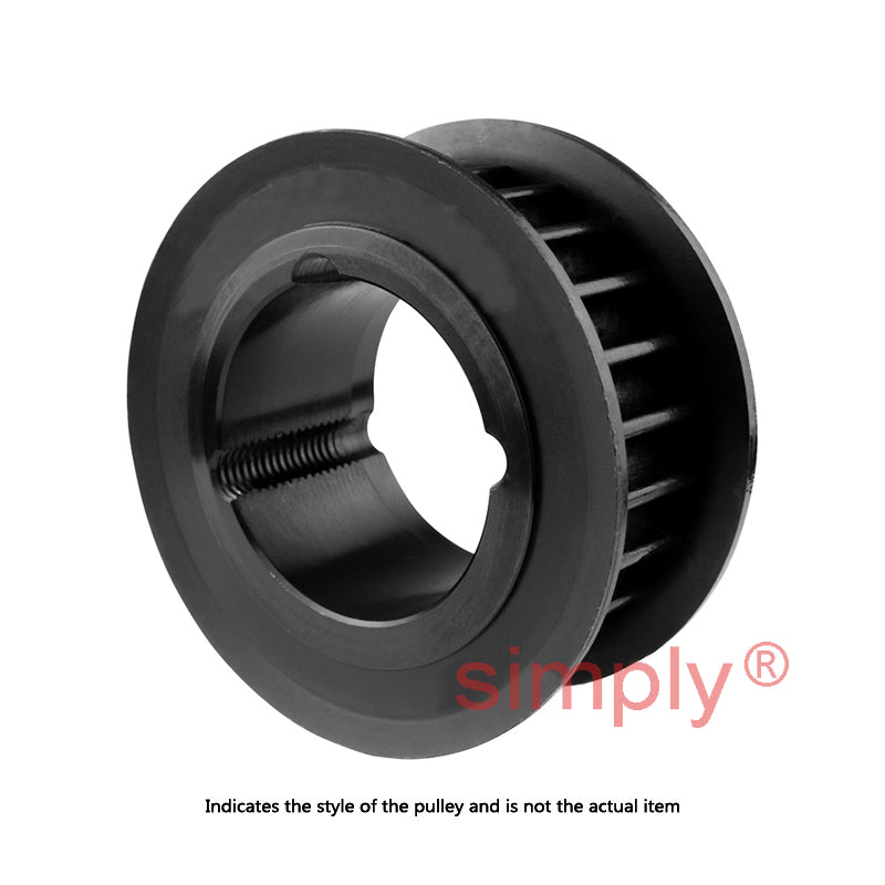 PC8M-34S-12 - 8mm Pitch 34 Tooth Polychain and Synchrochain Steel Taper Bore Timing Belt Pulley for 12mm Wide Belts