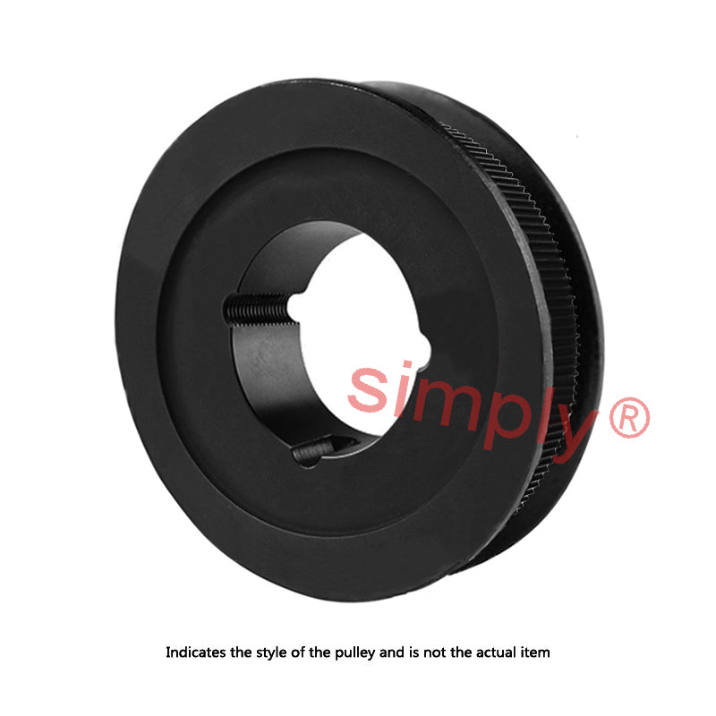 PC8M-56S-62 - 8mm Pitch 56 Tooth Polychain and Synchrochain Steel Taper Bore Timing Belt Pulley for 62mm Wide Belts