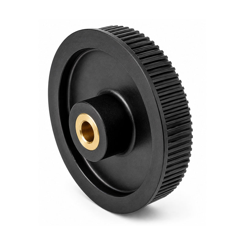 PP80-MXL-025I - 0.08 inch Pitch 80 Tooth Pilot Bore Polycarbonate (Glass Filled) Timing Pulley with Brass Insert