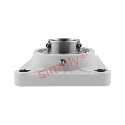 RHP PSF1-1/4CR Thermo Plastic Four Bolt Square Flange Housing with 1-1/4 inch Bore Stainless Insert