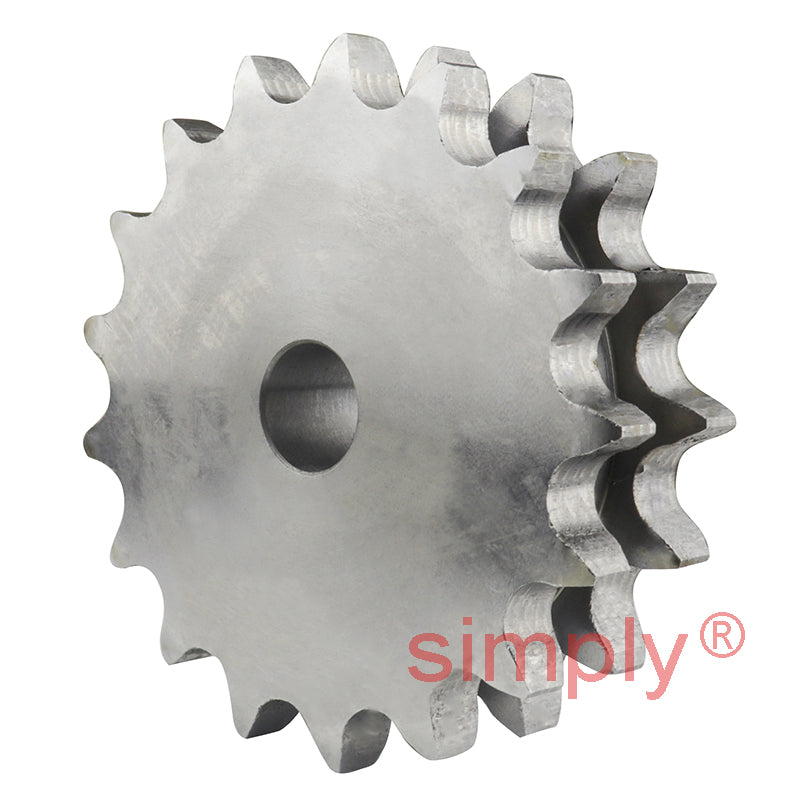 Branded 17 Tooth 10B Duplex Platewheel for 5/8 inch Pitch Chain