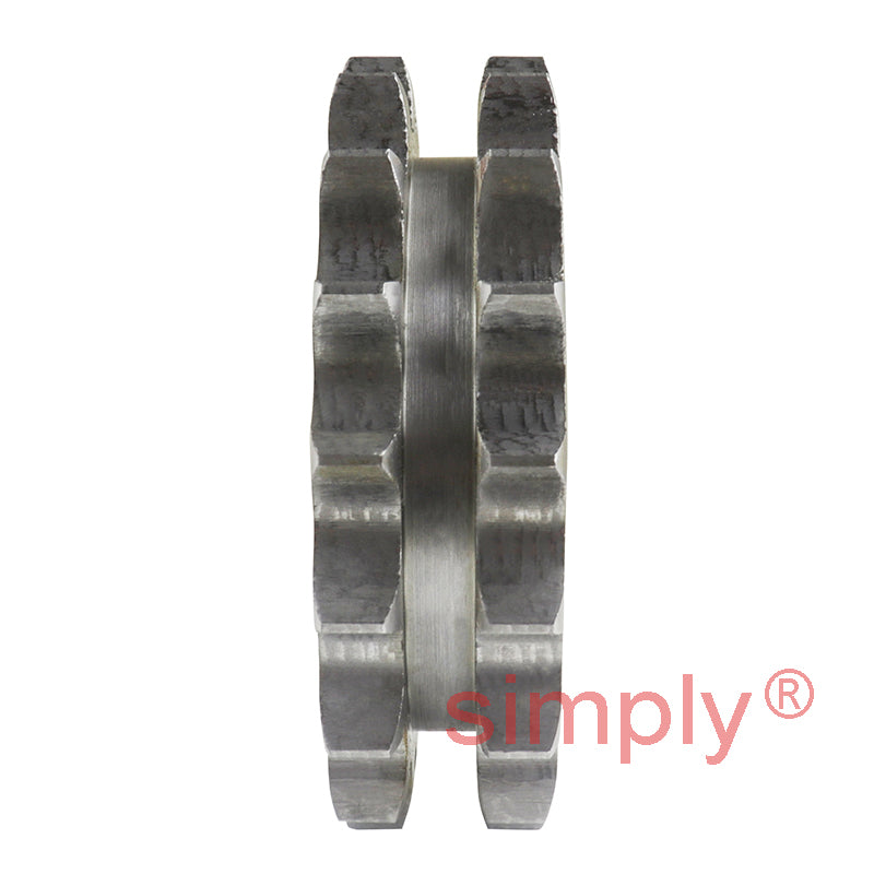 Branded 17 Tooth 10B Duplex Platewheel for 5/8 inch Pitch Chain