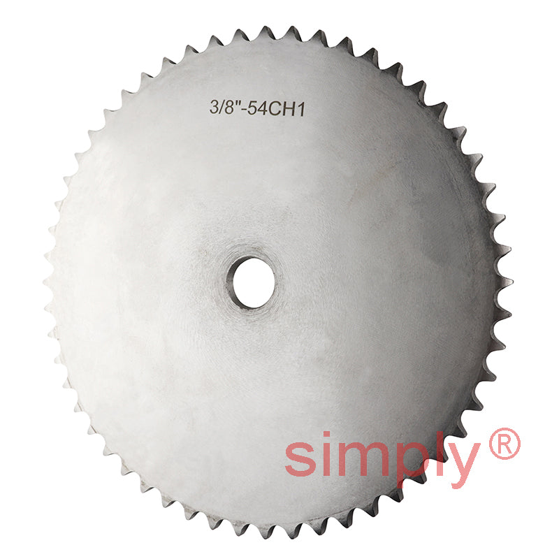 Branded 54 Tooth 06B Simplex Platewheel for 3/8 inch Pitch Chain
