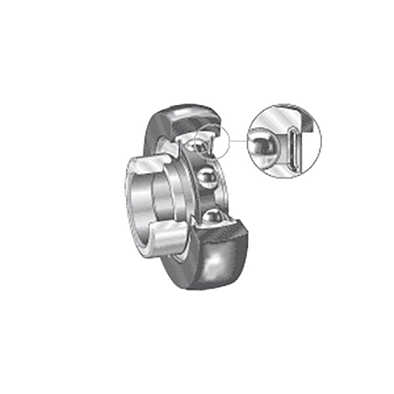 INA RABRB25/62XLFA106 Metric Bearing Insert with Rubber Interliner and P Seals and Eccentric Collar 25x62.2x33.9mm