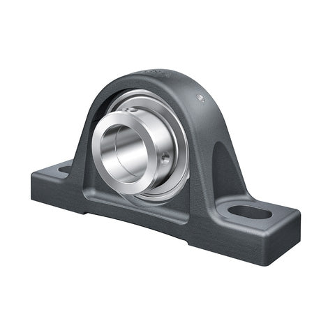 INA RASE75XLFA164 Cast Iron Plummer Block Housing with Eccentric Collar Insert for High Temperatures 75mm Bore