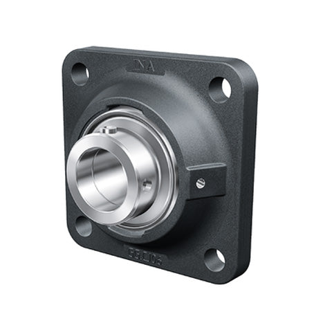 INA RCJY7/8 Four Bolt Cast Iron Square Housing with Grub Screw Insert 7/8 inch Bore
