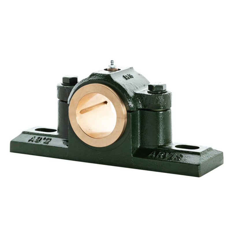 Major Brand SX85M Metric Split Cast Iron Two Bolt Pillow / Plummer Block Housing with 85mm Bore Gunmetal Bush Insert - Allow 3-4 Weeks