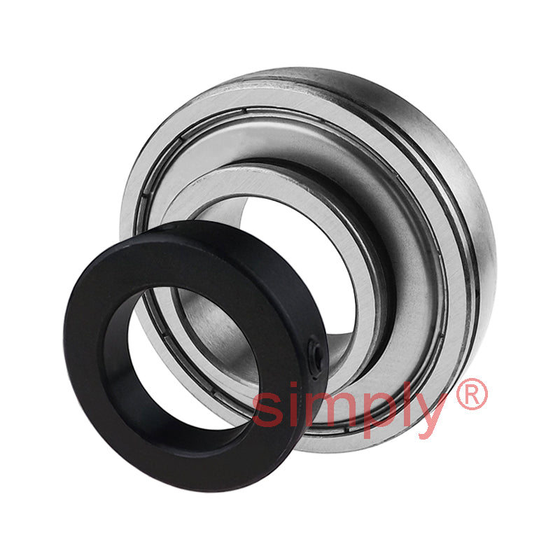 SA211 Metric Bearing Insert with Locking Collar 55mm Bore 100mm Outside Dia