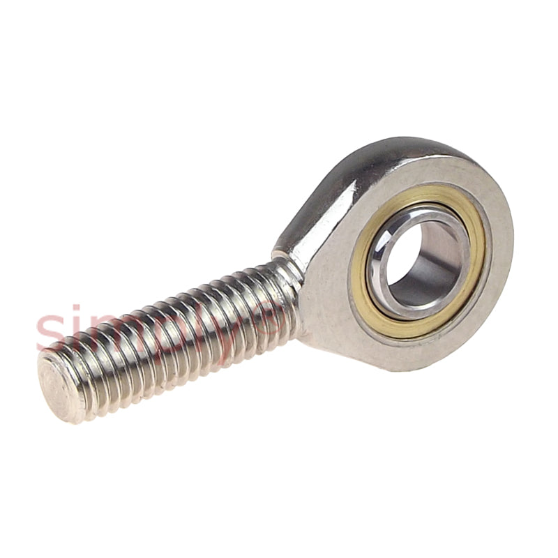 Codex SA17C Right Hand Steel / PTFE Sintered Bronze Lined Plain Male Rod End M16 Thread
