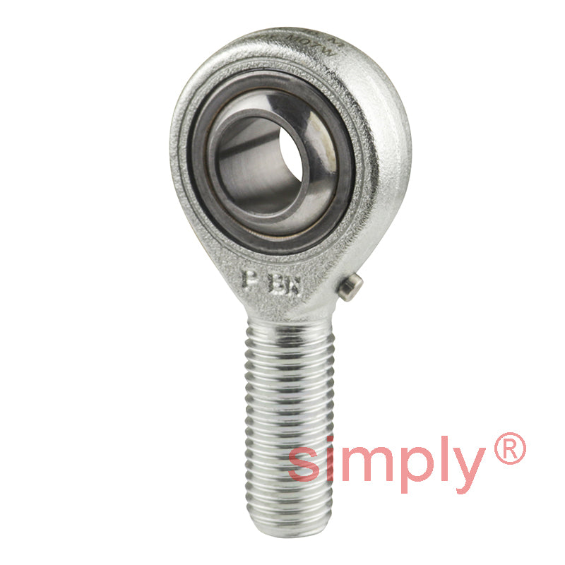 SKF SAKAC16M Right Hand Steel / Bronze Lined Plain Male Rod End M16 Thread