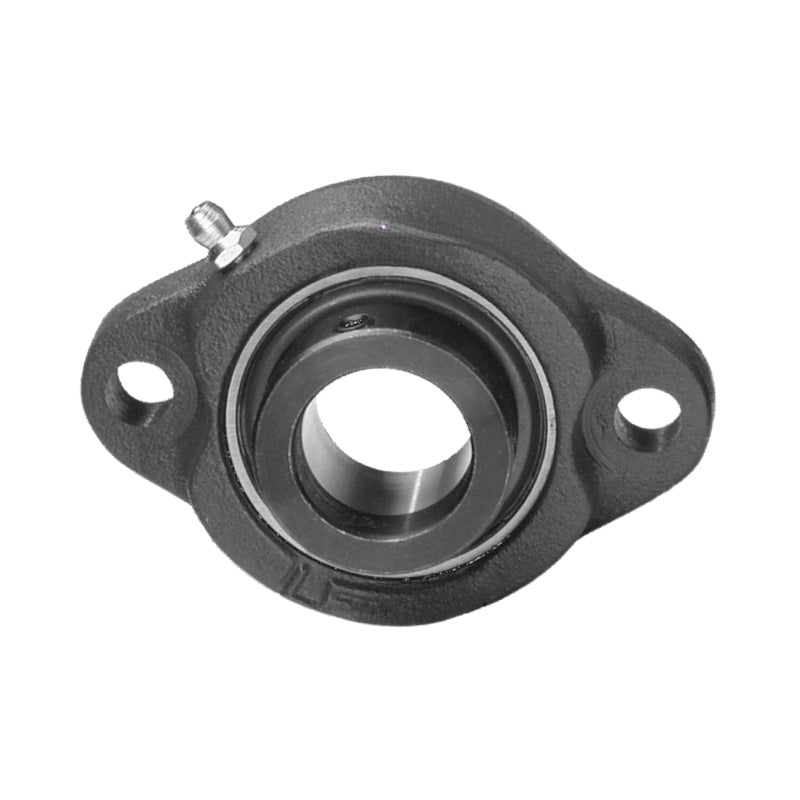 SALF206 Metric Two Bolt Cast Iron Oval Housing with 30mm Bore Eccentric Collar Insert