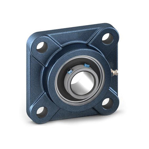 RHP SF2-5/8 Four Bolt Square Cast Iron Flange Housing and 2-5/8 inch Bore Grub Screw Full Width Insert