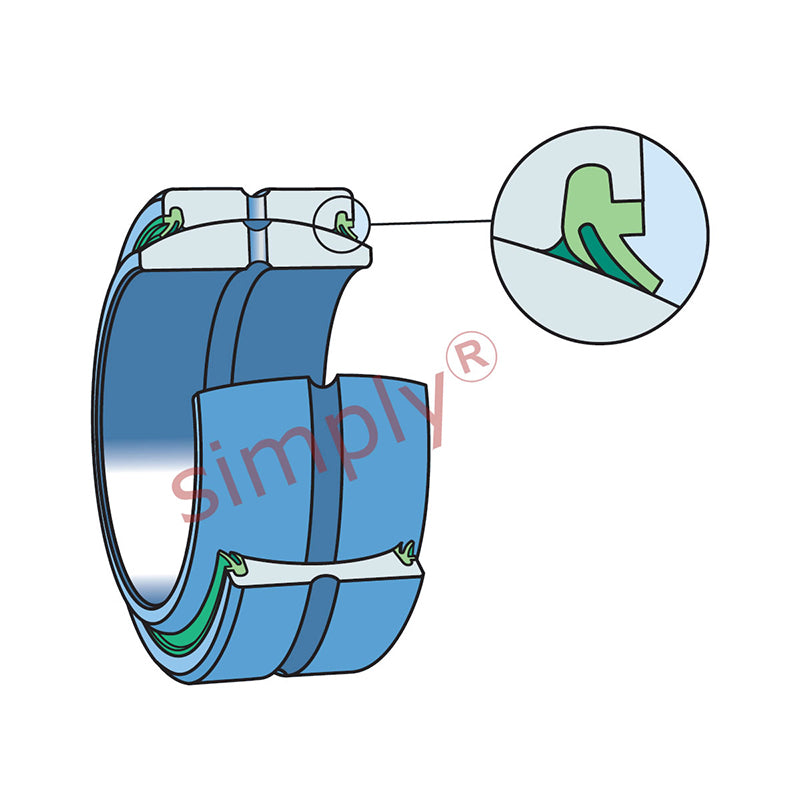 NKE GE17ES2RS Double Sealed Spherical Plain Bearing 17x30x10x14mm