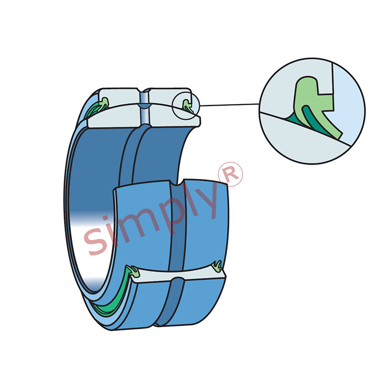 SKF GEZ304ES2RS Double Seal Spherical Plain Bearing 82.55x130.18x72.23x61.91mm