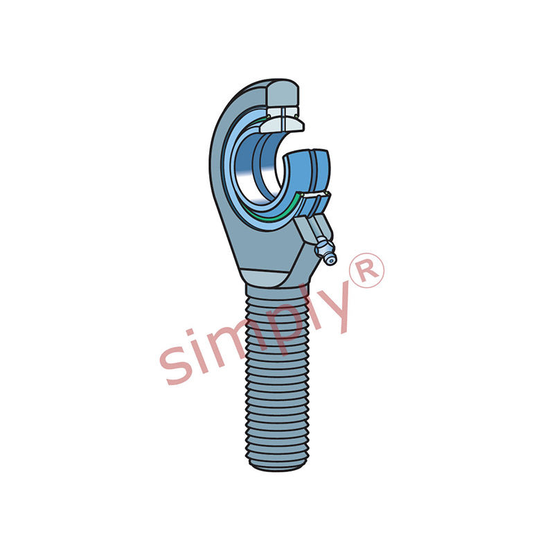 SKF SALA70ES2RS Left Hand Steel / Steel Plain Male Rod End M56x4 Thread