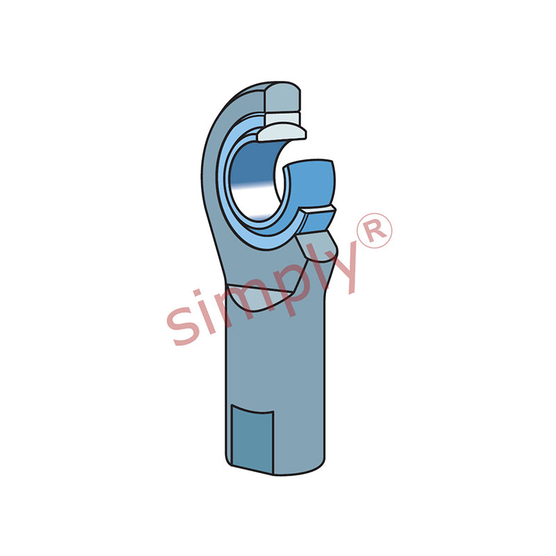 SKF SIL25ES Left Hand Steel / Steel Plain Female Rod End M24x2 Thread