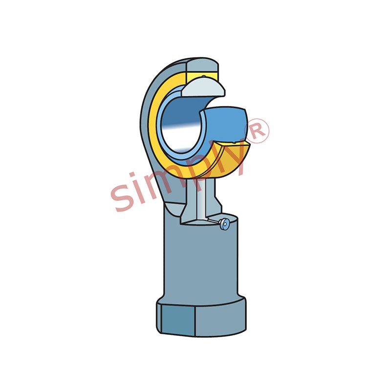 SKF SIKAC25M Right Hand Steel / Bronze Lined Plain Female Rod End M24x2 Thread