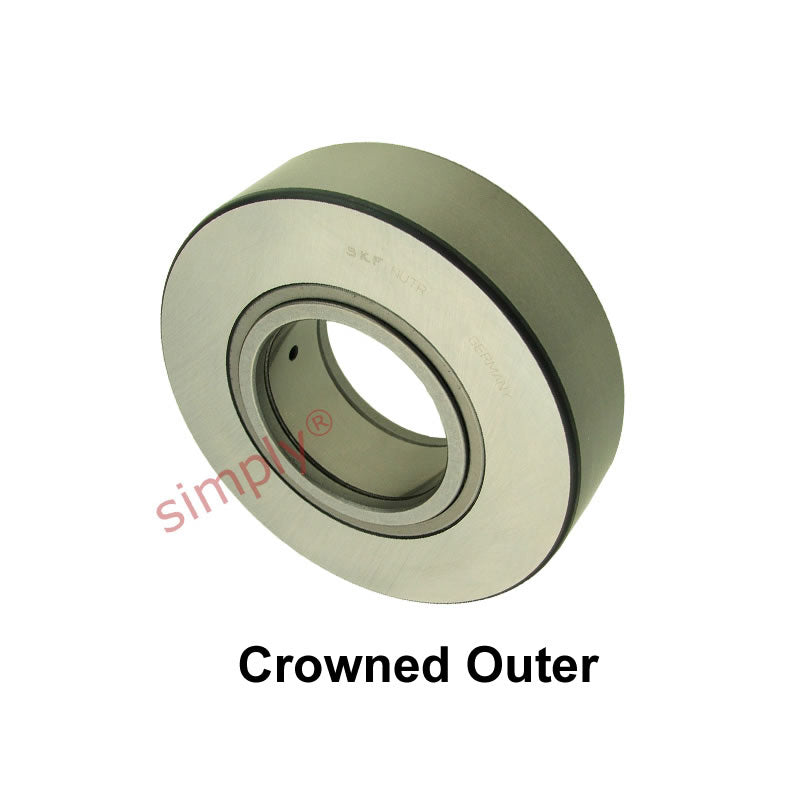 Major Brand NUTR25A Support Roller With Axial Guidance Crowned Outer 25x52x25mm