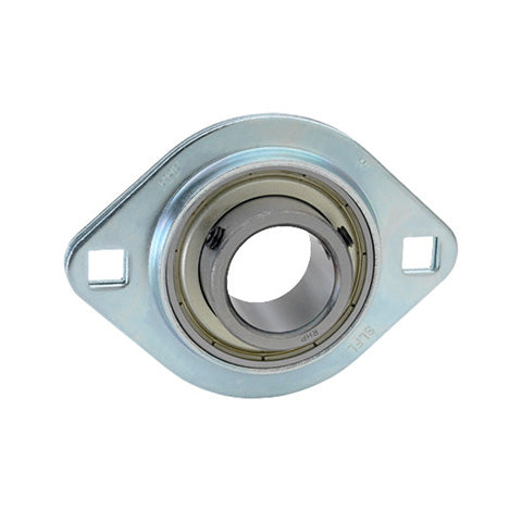 RHP SLFL1-1/8 Oval 2 Bolt Pressed Steel Bearing Housing and 1-1/8 inch Bore Insert