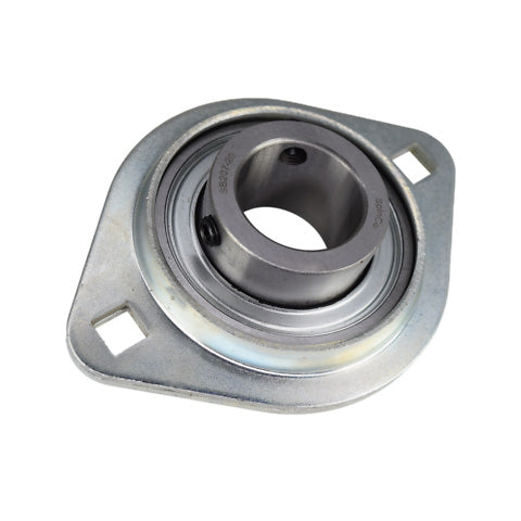 RHP SLFL15/16EC Oval 2 Bolt Pressed Steel Bearing Housing and 15/16 inch Bore Insert