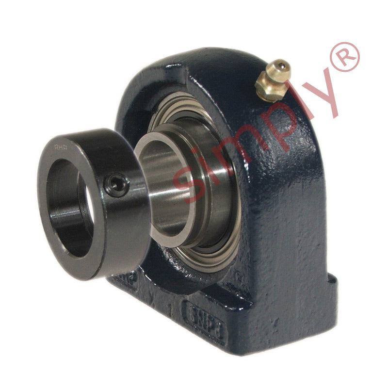 RHP SNP50DEC Threaded Base Small Footprint Pillow / Plummer Block and 50mm Bore Full Width Collar Insert
