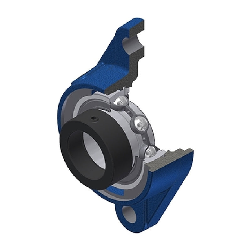 SNR ESFLE208N Metric Two Bolt Cast Iron Oval Housing with 40mm Bore Eccentric Collar Insert - Allow 2-3 Days