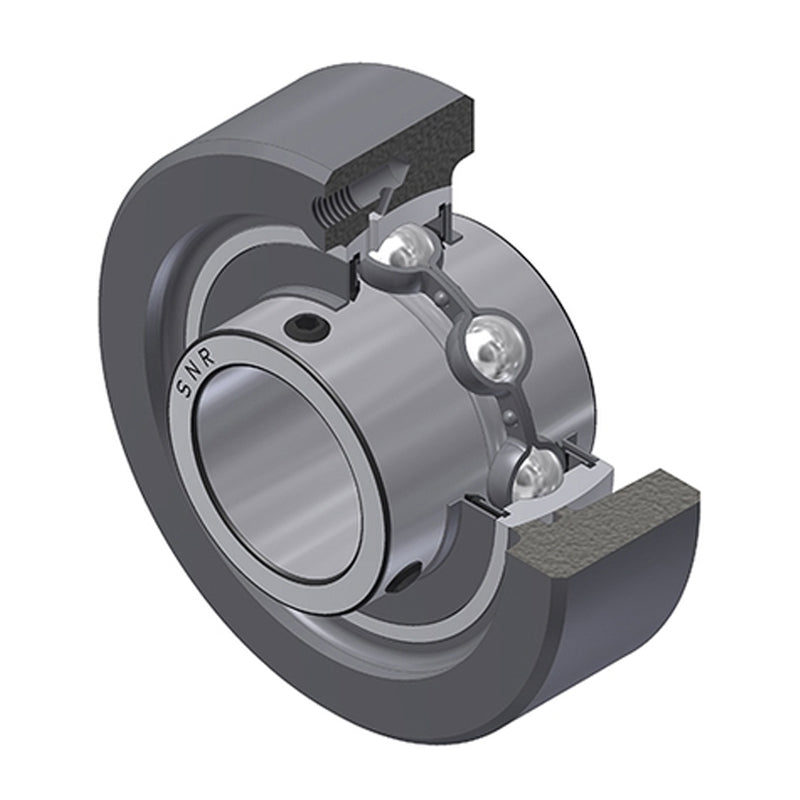 SNR UCC213 Metric Cast Iron Cartridge Unit with 65mm Bore Insert 40mm Outside Dia - Allow 2-3 Days