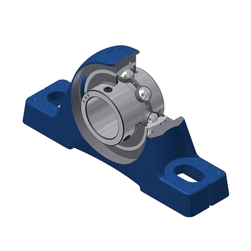 SNR UCPE208-24N Imperial Cast Iron Two Bolt Pillow / Plummer Block Housing with 1-1/2 inch Bore Insert - Allow 2-3 Days