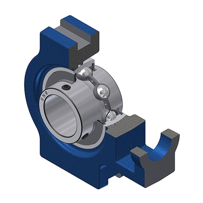 SNR UCT211 Metric Cast Iron Take Up Unit with 55mm Bore Bearing Unit - Allow 2-3 Days