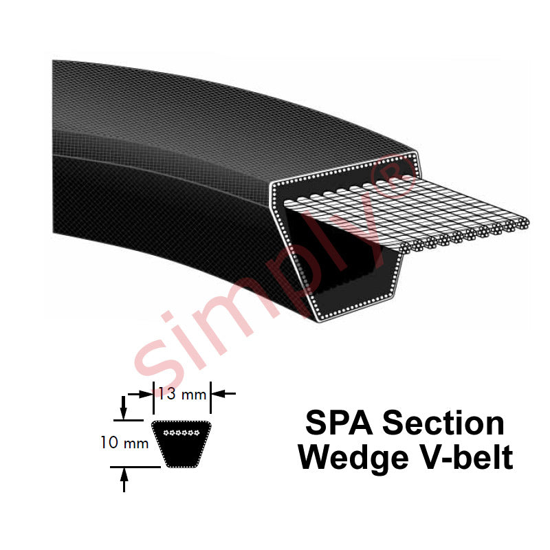 Major Brand SPA3500 SPA-Section V-Belt - Allow 2-3 Days