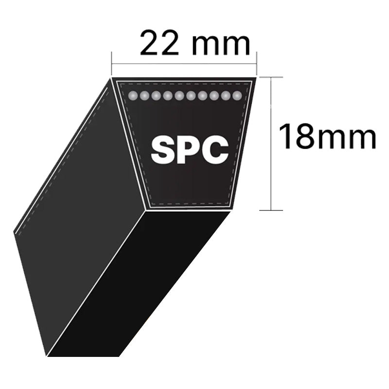 SPC9000 Gates Delta Narrow SPC-Section V-Belt (Uniset Match) - Allow 7-10 Days