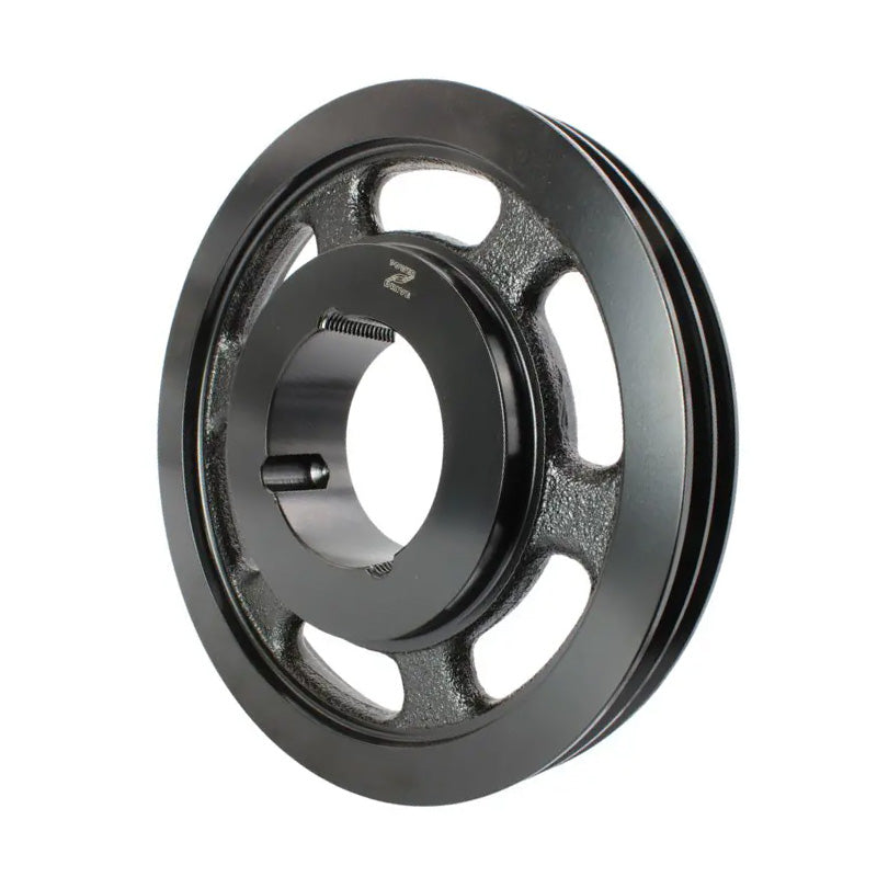 400X2SPZ 400mm Pitch Diameter SPZ Section Tapered Locking Bush Type Pulley with 2 Grooves (Bush not Incl.)