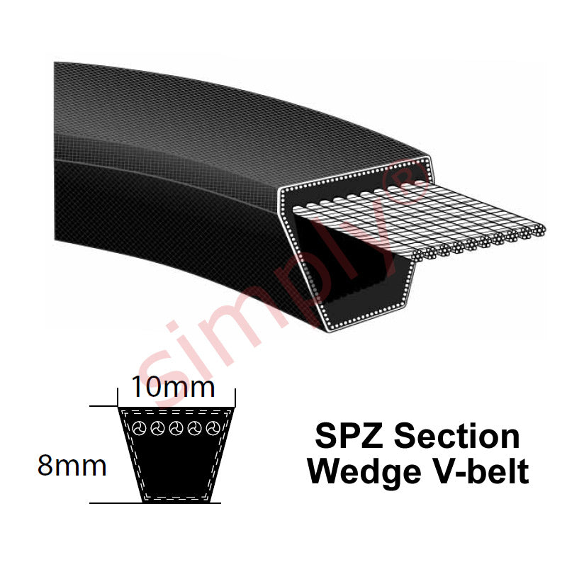 SPZ1662 Premier Quality SPZ-Section V-Belt