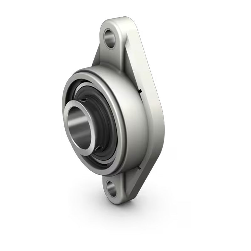 SSBFLPL204 Metric Thermo Plastic Two Bolt Oval Flange Housing with 20mm Bore Stainless Insert