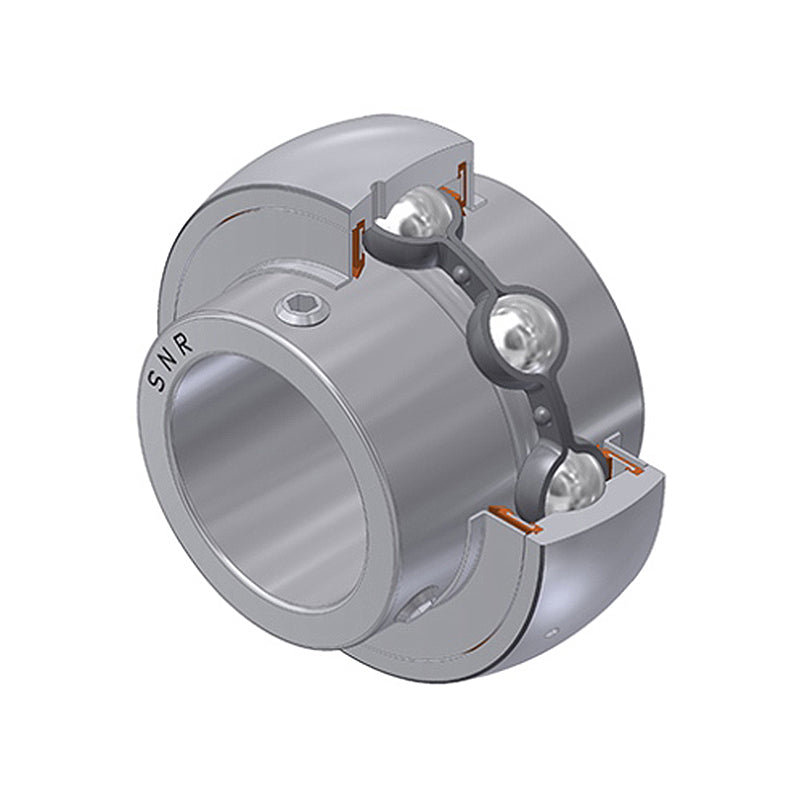 SNR SUC209-27 Imperial Stainless Full Width Spherical Outer Food Safe Bearing Insert 1-11/16 inch Bore 85mm Outside Diameter - Allow 2-3 Days