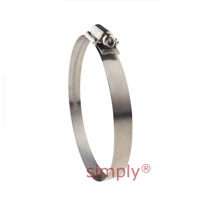 JCS TTK100 Stainless Steel Tamper Proof Hose Clip Adjustment Range 70-100mm Band Width 16mm
