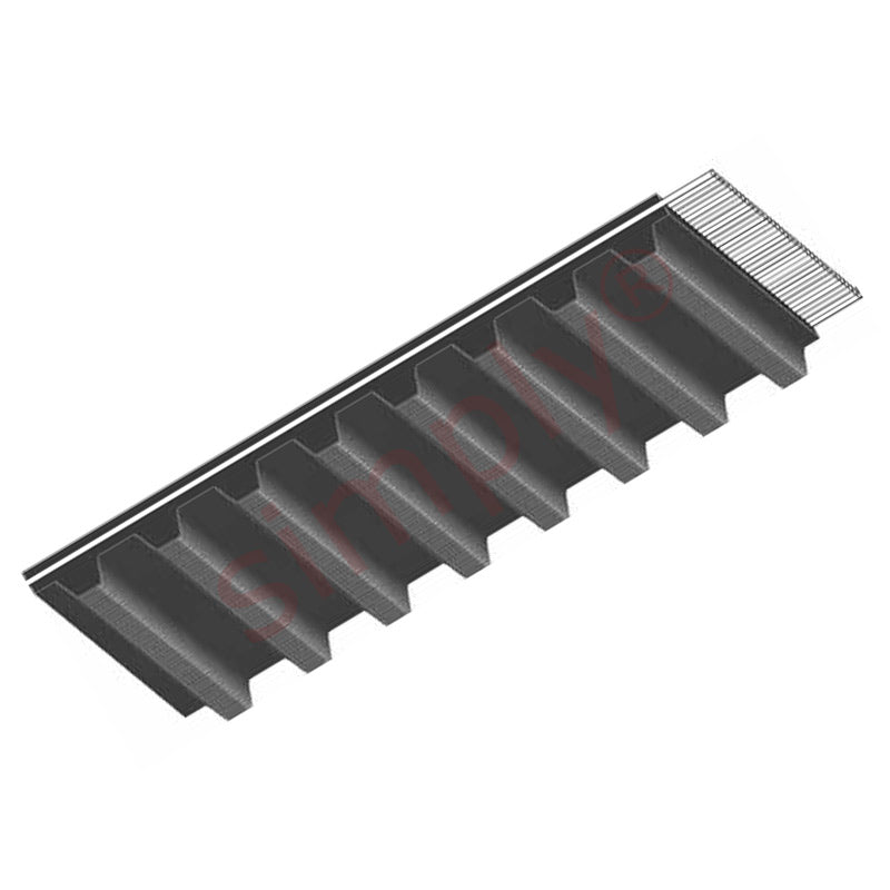 1000H100 Major Brand Synchronous Toothed Belt 1.00 inch Wide 100 inch Length 200 Teeth