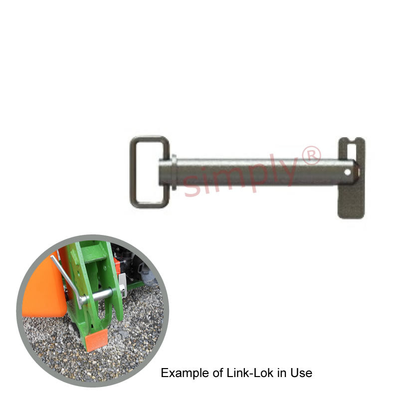 SLPT2813401 LinkLok Drawbar/Tow Pin for use with Agricultural Machinery/Trailers 28x134mm