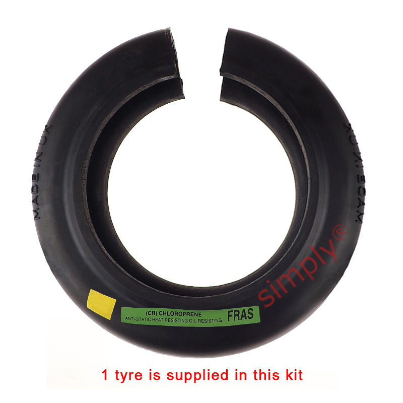 Major Brand F60F/F60B Inner Facing Taper Bore/Pilot Bored Tyre Drive Coupling Assembly with Fire Resistant Antistatic (F.R.A.S) Tyre