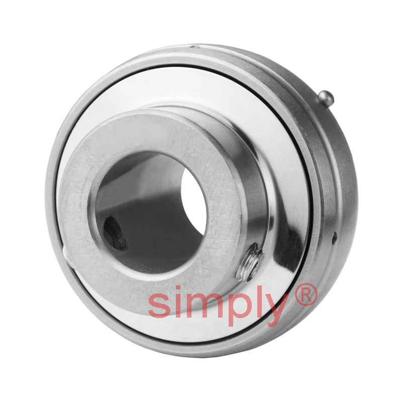 SSUC209 Metric Stainless Steel Bearing Insert with 45mm Bore 85mm Outside Dia